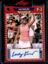 LUCY KOVALOVA AUTO 2023 Leaf Pro Set Autograph Pickleball 397/2093 ID:90783