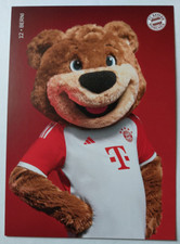 Berni Maskottchen Autogrammkarte Bayern AK 23-24 2023-24 2023-2024