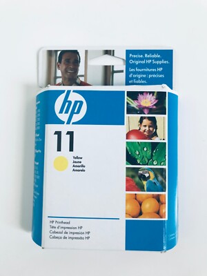 2007 Genuine HP 11 Yellow Ink Printhead C4813A Printer Sealed Retail Box OEM