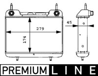 Mahle CLC 27 000P ÖLküHler, MotoröL FüR MERCEDES-BENZ