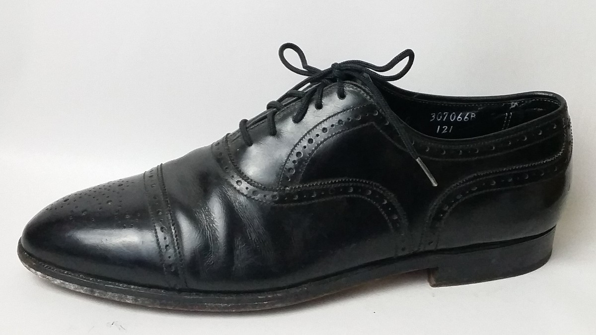 E.T. Wright Men\'s Size 10.5 Narrow Black Shoes ET Wright Shoes Mens 10 Oxford Dress Leather Formal Classic  main image 3