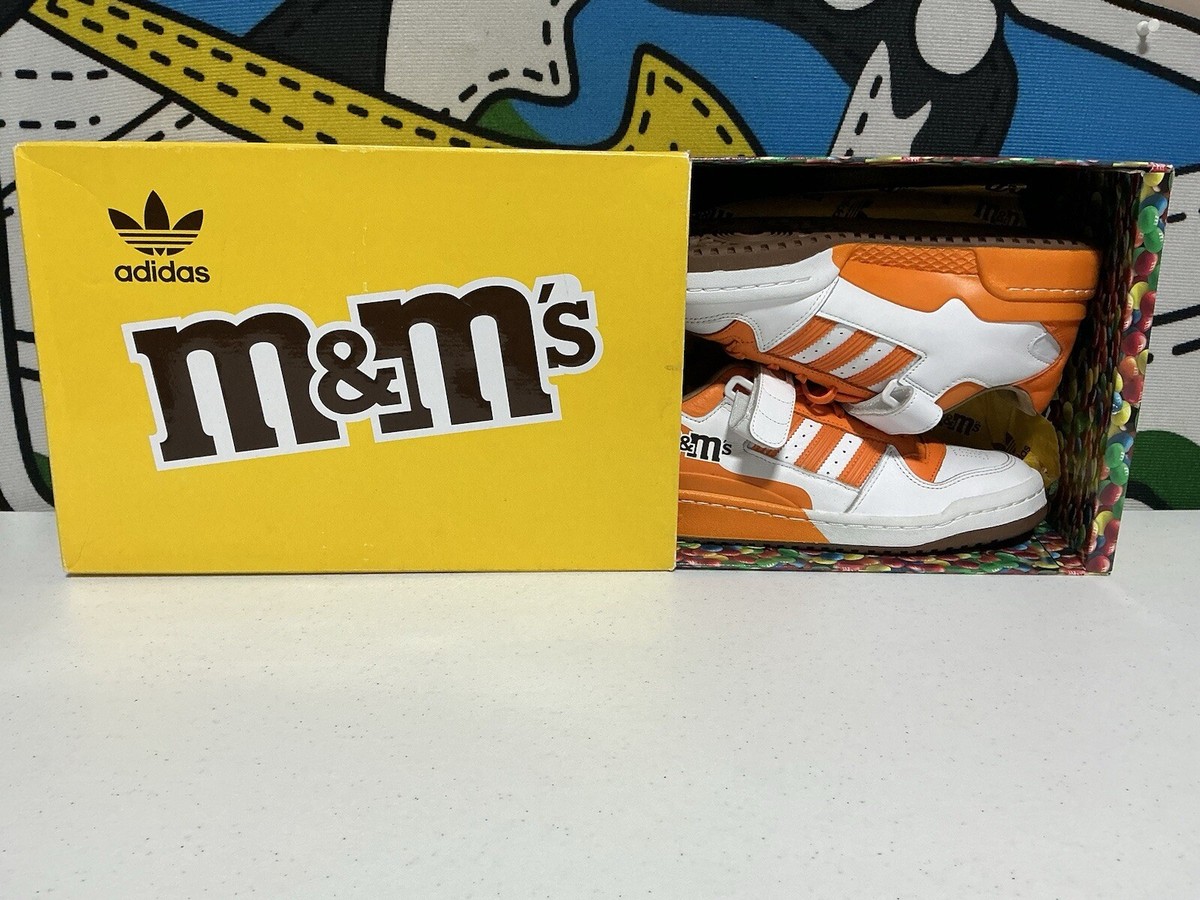 Adidas M&M's Forum Lo 84 Men's Shoes Orange White GY6315 Adidas M&M's Forum Lo 84 Men's Shoes Orange White GY6315