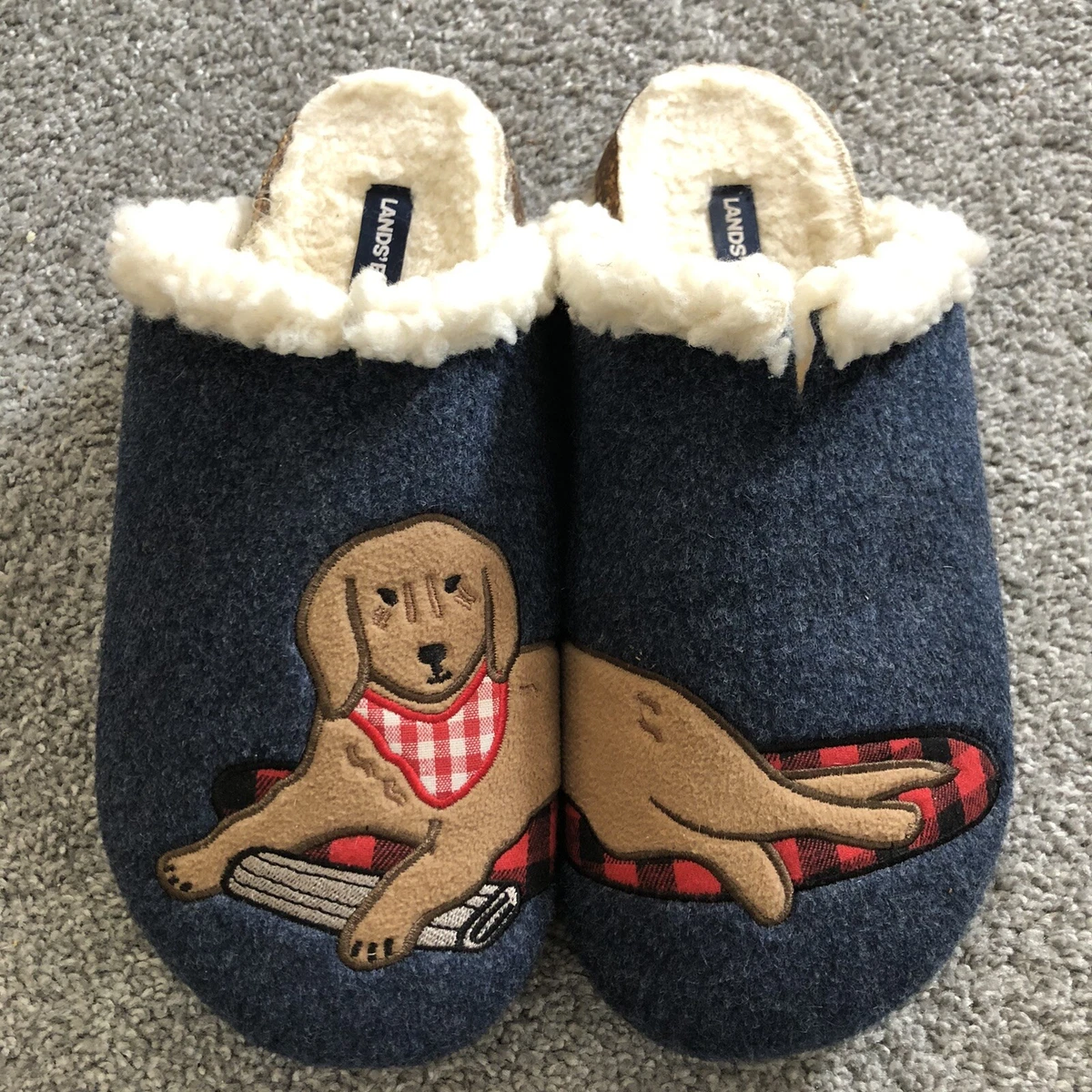 Lands end cheap sherpa slippers