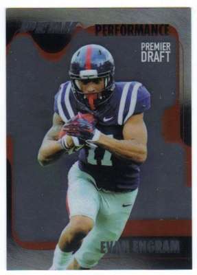 2017 Sage Hit Premier Draft Peak Performance Platinized #PK-EVE Evan Engram