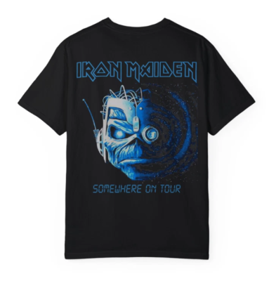Iron Maiden Somewhere in Time 1986 Tour Shirt – Double-Sided