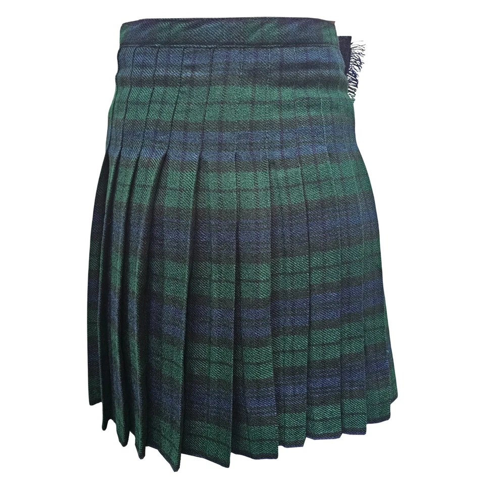 Reloj Scottish Kilt Negro Niños Tradicional Tartán, Ajuste Ajustable y Cómodo Foto 3 de 3