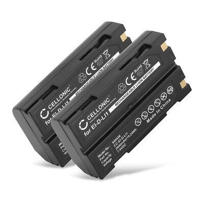 2x Ersatz Akku für Trimble R4 Pentax EI-2000 Kyocera Finecam S3R 2600mAh 