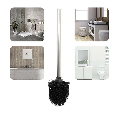 Stainless Steel Toilet Brush Bathroom Cleaning Sturdy Bristles Quality ...