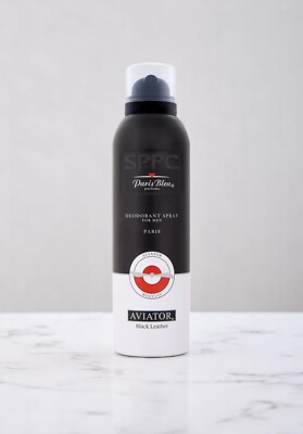  Aviator Paris Bleu BLACK LEATHER Deo Spray for Men 200 ml