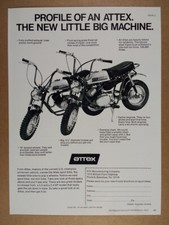 1972 Attex Sport Minibikes vintage print Ad