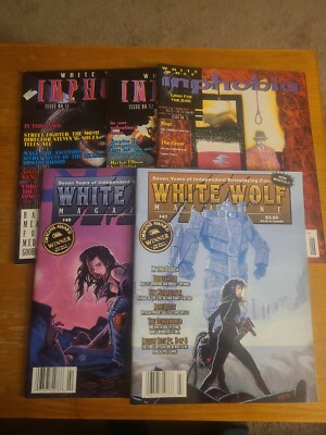 Lot 5 RPG Magazines, White Wolf 40+41, Inphobia 51 52 55, Please Look!