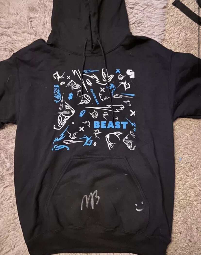 Mr Beast 1 Million signed hoodie - Gem