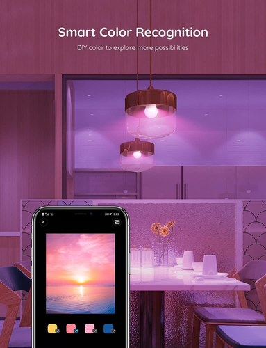 Govee Smart Light Bulbs, Color Changing Light Bulb, Work with Alexa and Google A - Picture 8 of 12