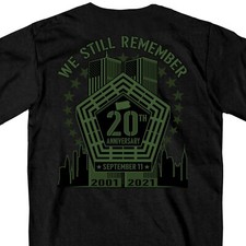 We Still Remember 9-11 2001 20th Anniversary WTC NYC Pentagon T Shirt GMD1495