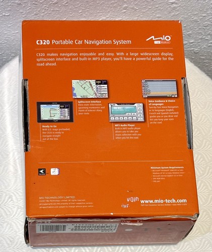 Mio Digi Walker GPS & MP3 Music Player C320 Portable Car Navigation System W Box - Picture 3 of 7