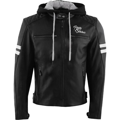 Uomo Moto Pelle Giacca 5XL Rusty Stitches Super Jari con