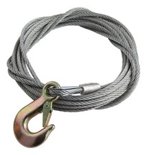 Câble D'Acier en Acier + Crochet 6mm 8,5m F. Alko Etc Treuil à Manuel