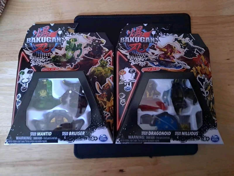 🔥New BAKUGAN Generation 3 STREET BRAWL 2023 Dragonoid/Nillious & Mantid/Bruiser