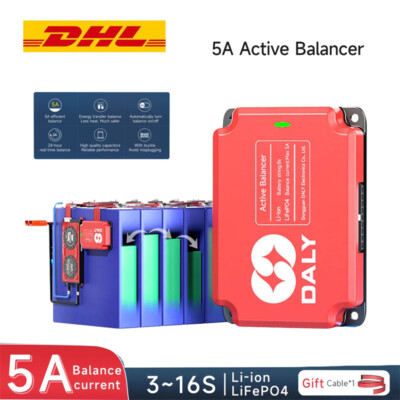 Daly BMS 5A Active Balancer 3S-16S Li-ion LiFePo4 Battery Equalizer Board DE