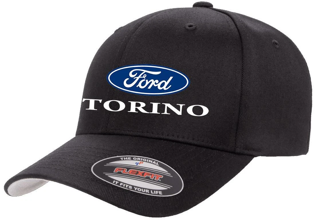 Ford Torino Logo Classic Design Flexfit 6277 Hat Cap