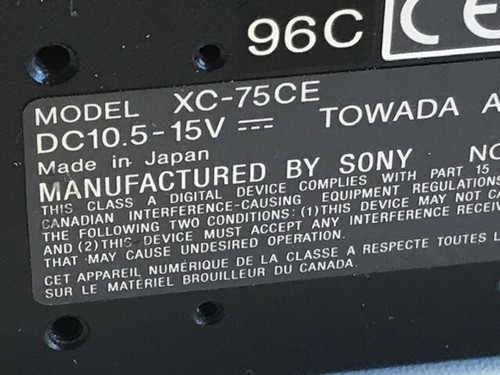 Sony CCD Video Camera Modul XC-75CE DC10,5-15V Objektiv Cosmicar/Pentax TV Lens - Bild 4 von 9