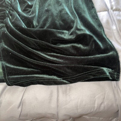 Shein Dark Green Velvet Dress | eBay