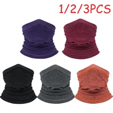 1/2/3PCS Outdoor Neck Gaiter Scarf Sports Mask Windproof Cycling Fishing Bandana