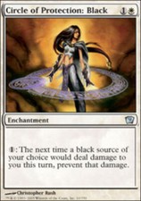 Circle of Protection: Black Light Play, English Magic the Gathering MTG 9th Edit