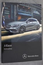 Mercedes Benz A-Klasse "176" Betriebsanleitung "2016" Bedienungsanleitung
