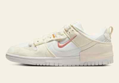 Nike Women's Dunk Low Disrupt 2 Pale Ivory Sail DH4402-100 New
