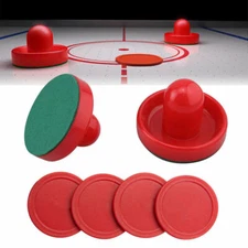 Air Hockey Set Home Table Game Replacement Accessories 2-Pucks 4-Slider Pusher