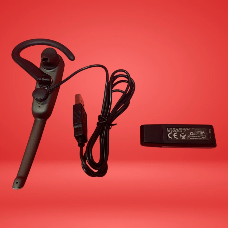 Poly Plantronics Calisto UC Bluetooth Headset + BUA-100 USB Adapter Teams - Image 2 of 2