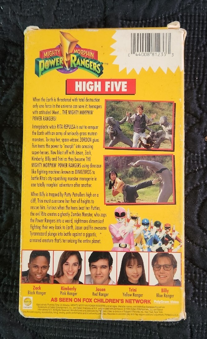 High Ranger SHM-CD 5枚セット 💥Mighty Morphin Power Rangers High Five VHS Tape Vintage💥 | eBay