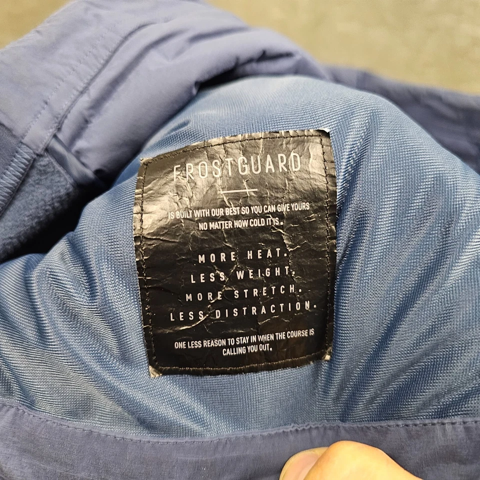 Adidas Chaleco Hombres Medio Azul Acolchado Puffer Cremallera Completa Pato Abajo Anticongelante Foto 3 de 4