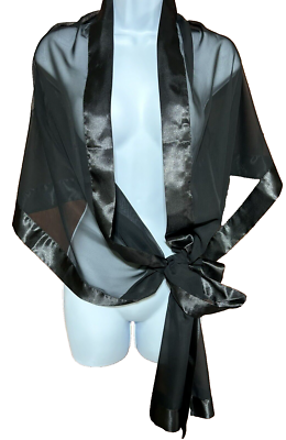 victoria secret black lingerie dress Plus Size Elegant Shawl Bat-wing Sleeve Chiffon Evening Dresses with A