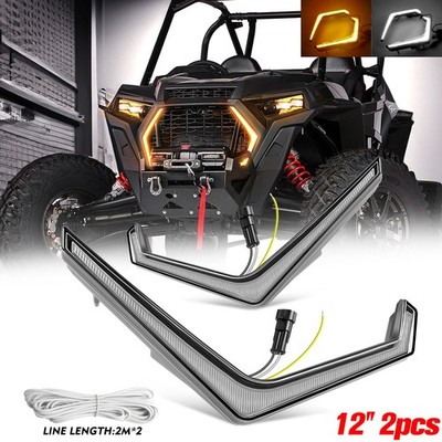 LED Fang Accent Light Turn Signal DRL For Polaris RZR XP 1000 Turbo 2019-2022
