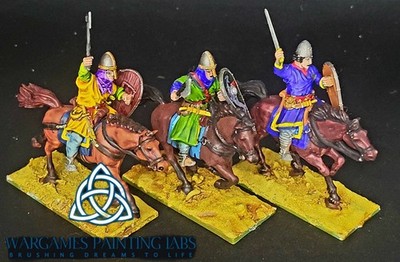 USA Duty Paid Painted Unarmoured Norman Cavalry set for SAGA and other Wargames