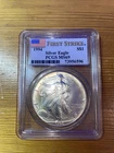1994 Silver Eagle First Strike $1 Dollar PCGS MS69 Bullseye Spot