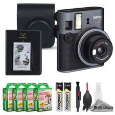Fujifilm Instax Mini 41 Camera Black w/ 80 Film, Cleaning Kit Album