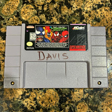 Venom-Spider-Man: Separation Anxiety (Super Nintendo SNES, 1995) Authentic