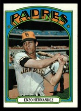 1972 Topps Enzo Hernandez #7 - San Diego Padres - EX