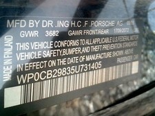 Passenger Caliper Front S Model Fits 00-12 Porsche Boxster 629966 Passenger Caliper Front S Model Fits 00-12 Porsche Boxster 629966