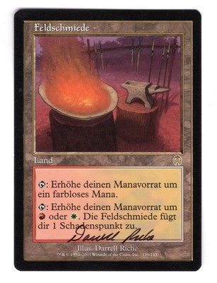 MTG - Feldschmiede - Apocalypse - signiert von Darrell Richie