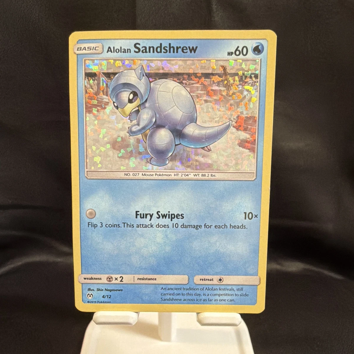 alolan sandshrew pokemon card [Metal]2 2017 Pokemon Japanese Sun &