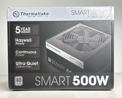 Thermaltake Smart 80 Plus 500w ATX Power Supply / PS-SPD-0500NPCWUS-W