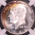 1966 SMS Kennedy Half Dollar NGC MS67, Dual Toned, FREE SHIPPING