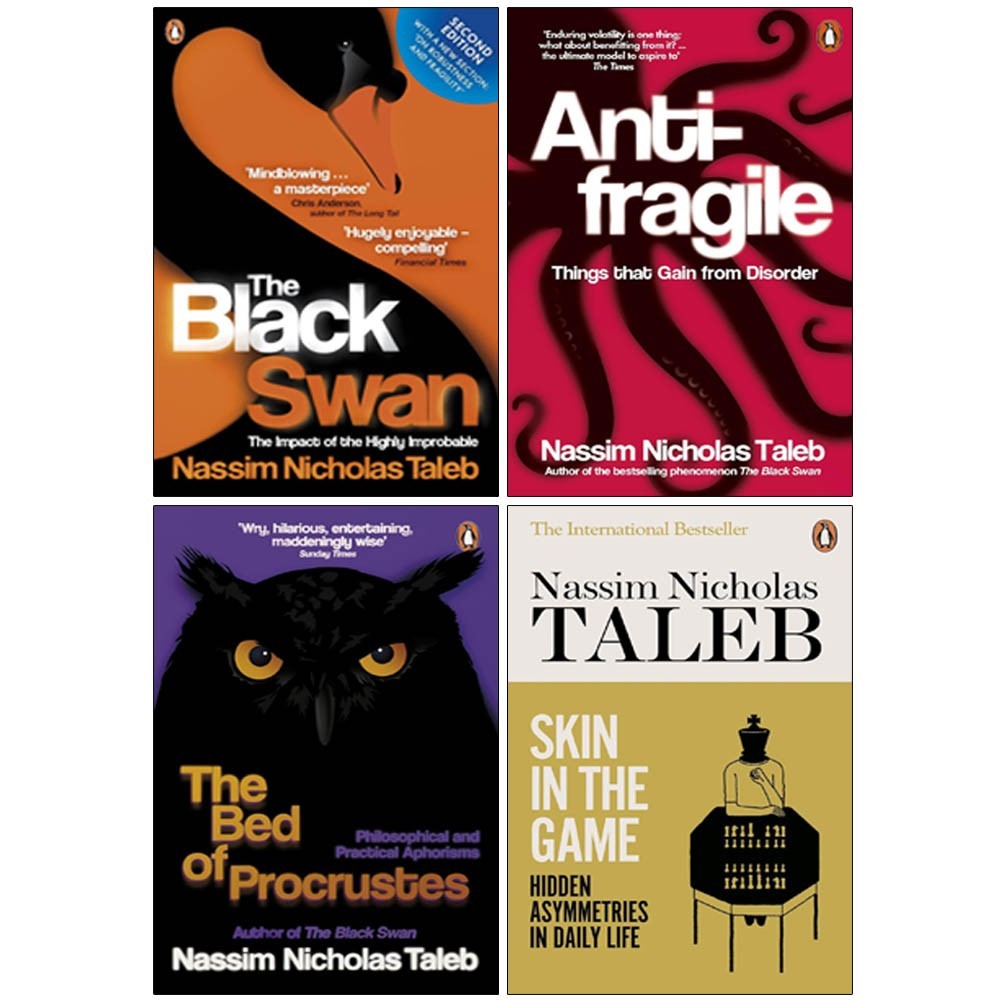 Nassim Nicholas Taleb Collection 4 Books Set  Black Swan,Antifragile,Procrustes