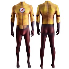 Flash Jumpsuit The Flash Bodysuits Party Cosplay Costume Halloween Adult Kids