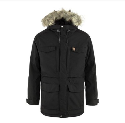 NWT Mens FjallRaven Black Insulated Nuuk Hooded Parka Coat Jacket sz S New $500