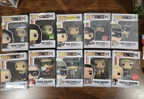 10pk-Funko The Office Funko Pop Vinyl Figure Lot - All Have Protectors